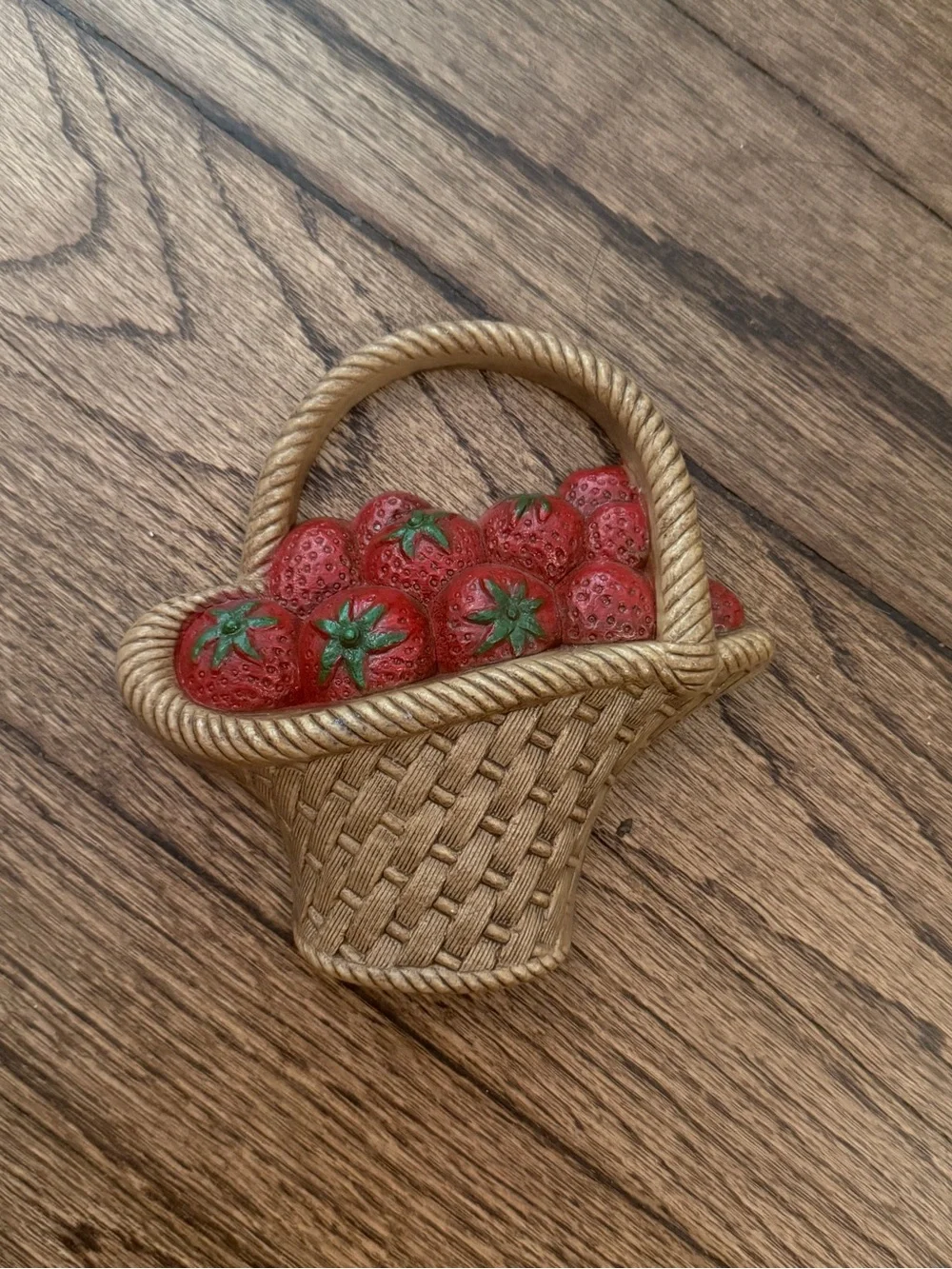 Vintage Burwood Strawberry Plaque Decor